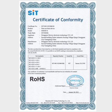 certificações ismod ii rohs